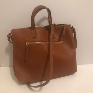 Cute brown over the crossbody or handbag NWOT